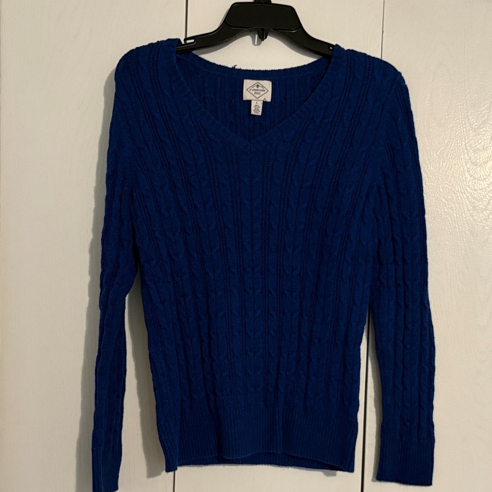 St. John's Bay Royal Blue V-Neck Sweater